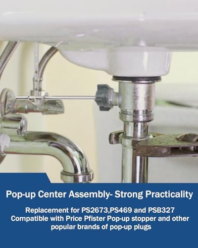 2 Pack Lavatory Pop Up Center Piece Assembly, Sink Ball/Pivot Rod Sink Stopper - Image 4