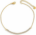 Anklets for Women Dainty CZ Ankle Bracelet 18K Gold Plated Waterproof Boho Dot Star Moon Daisy Ocean Beaded Anklet Trendy Foot Jewelry