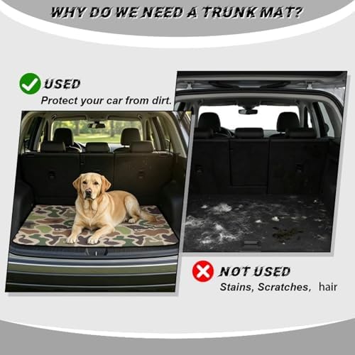 ELEQIN Duck Camo Green Car Cargo Liner Trunk Mats - Image 4