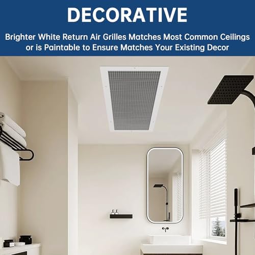 14x30 Inch Eggcrate Return Air Grille HVAC Wall Ceiling Duct Cover - Image 6