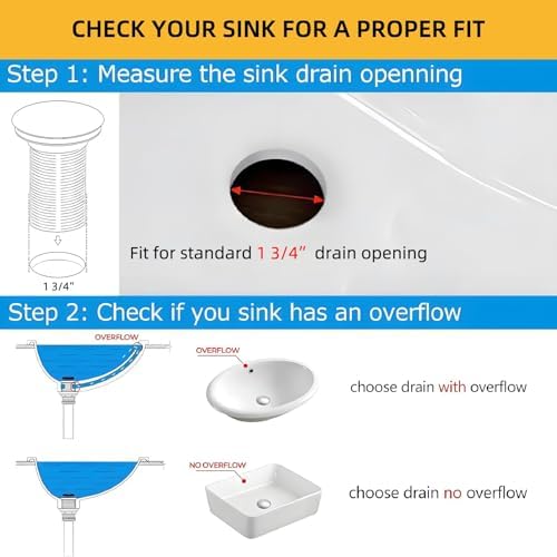 Bathroom Sink Drain Without Overflow, Pop Up Vessel Sink Drain, Brushed Gold - Image 2