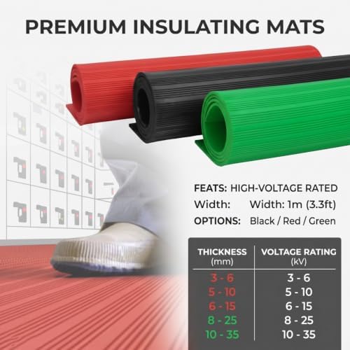 Anti Static Insulating Mat, High Voltage Rubber Sheet - Image 6