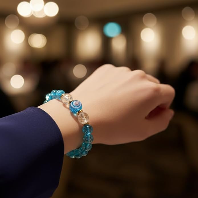 Handmade Glow-in-the-Dark Beaded Bracelet, Luminous Wrist Accessory, Fashion Bracelet for Women, Ideal Gift for Night Events, Parties & Birthdays