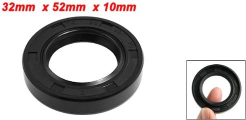 uxcell Metric Rotary Shaft Oil Seal 32x52x10mm TC Double Lips Rubber - Image 2