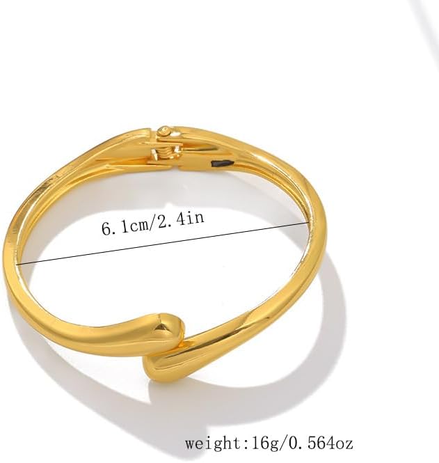 Gold Bracelets for Women Trendy Adjustable Gold Plated Cuff Bangle Bracelets Bold and Beautiful Wide Chunky Gold Bracelet Minimalist Bangle Jewelry for Women