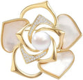 Flower Brooch for Women Rhinestone Flower Brooch Pins Floral Brooches Jewelry Gift for Mom Wife
