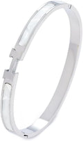 Stainless Steel H logo Bracelet Colorfast Skin does not turn green Classic styling cufflinks
