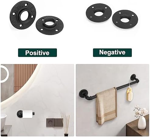 Industrial Pipe Floor Flange, Heavy Duty Malleable Iron Pipe Fittings, Wall - Image 4