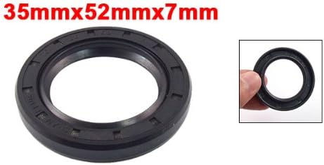 uxcell Metric Rotary Shaft Oil Seal 35x52x7mm TC Double Lips Rubber - Image 2