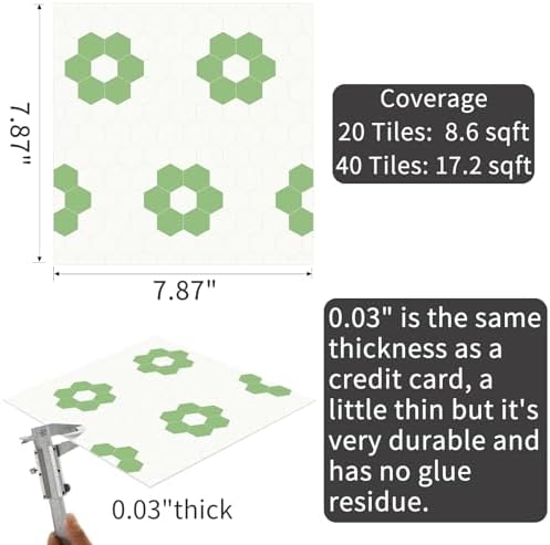 MORCART Peel and Stick Floor Tile, Vinyl Flooring Waterproof, DIY Flooring - Image 2