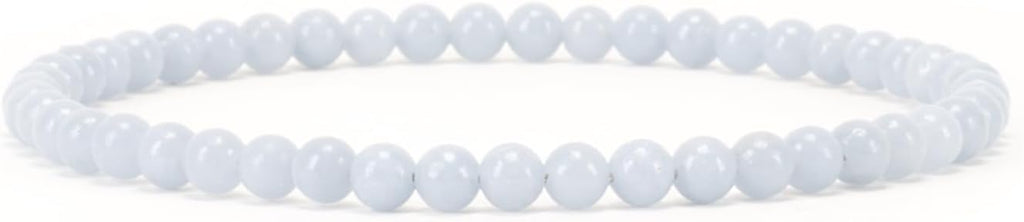 Cherry Tree Collection - Small, Medium, Large Sizes - Gemstone Beaded Bracelets For Women and Men - 4mm Round Beads