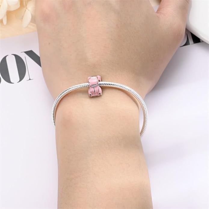 LIGHTDOG 925 Sterling Silver Charm fits Pandora Charm Bracelet Necklaces Pendant Bead Charms Jewelry Gift for Women Family Friends