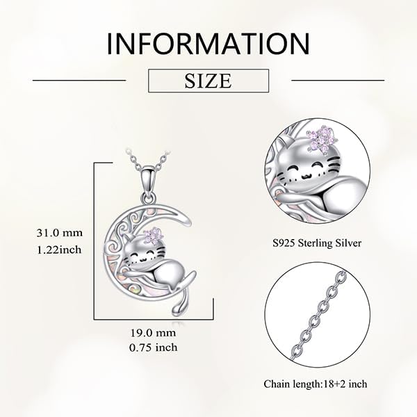 Animal Necklace for Women Necklace 925 Sterling Silver Cute Animal Pendant Necklaces Jewelry Gifts