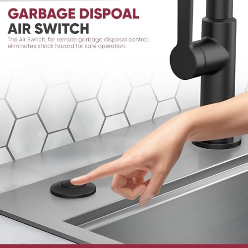 Westbrass ASB-B3-05 Sink Top Waste Disposal Replacement Air Switch Trim Only - Image 3