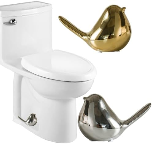 Ceramic Bird Toilet Bolt Covers Decorative Toilet Bolt Caps, Toilet Screw Cover by Unknown