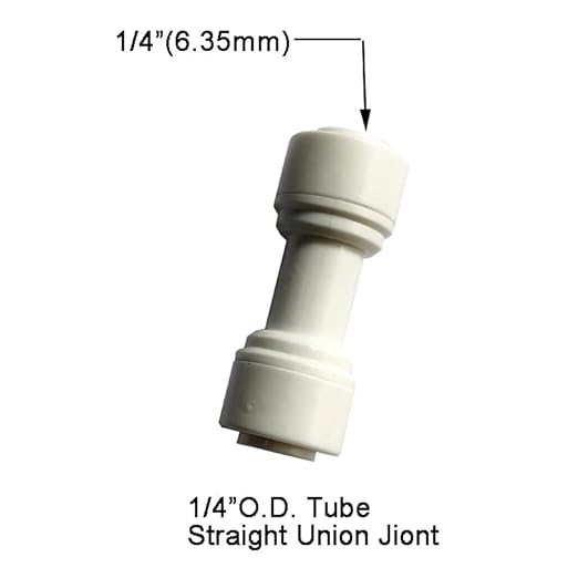 Malida 1/4" OD to 1/4" OD push fit straight union quick connector - Image 2