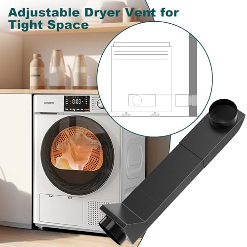Upgraded UD48S 4" Telescoping Dryer Vent Kit, 17.7-29.5" Stainless Steel - Image 7