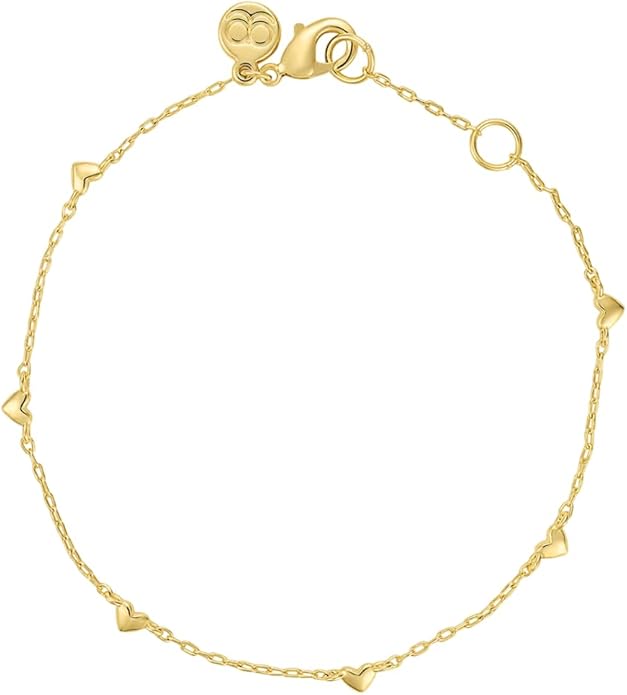 gorjana - Amour Bracelet 6 1/2" to 7" - 18k Gold Plated Brass - Layering with Other Jewelry - Elegant and Romantic Design - Adjustable for Perfect Fit - Ideal for Gifting Occasions