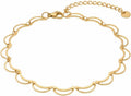 Anklets for Women Dainty CZ Ankle Bracelet 18K Gold Plated Waterproof Boho Dot Star Moon Daisy Ocean Beaded Anklet Trendy Foot Jewelry
