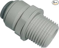 Acetal Copolymer 1/2" Tube OD Tube Fittings, 1/2" Male Adapter, Push to connect by YZMSZ