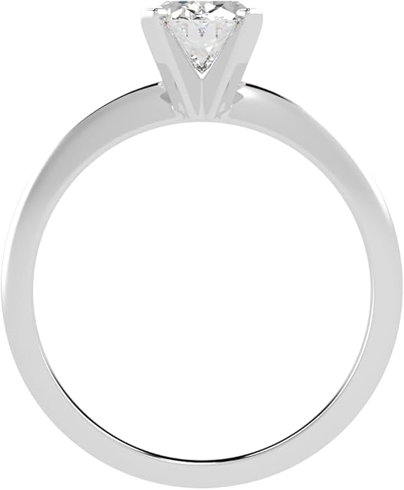 1 to 5 Carat LAB GROWN Solitaire IGI CERTIFIED Diamond Engagement Ring (E-F Color VS2-SI1 Clarity)