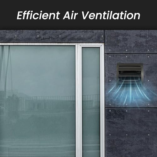 Repa Market ABS Plastic Gray 6 Inch Dryer Vent Cover Outside, 6 Inch Exhaust - Image 5
