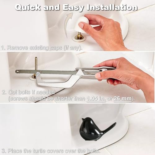 Ceramic Bird Toilet Bolt Covers Decorative Toilet Bolt Caps, Toilet Screw Cover - Image 6