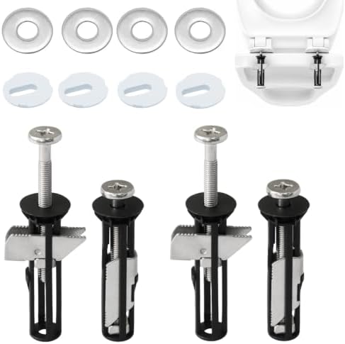 Heavy Duty Toilet Seat Fastener Bolt Kit, Toilet Seat Screws Replacement Kit by Unknown