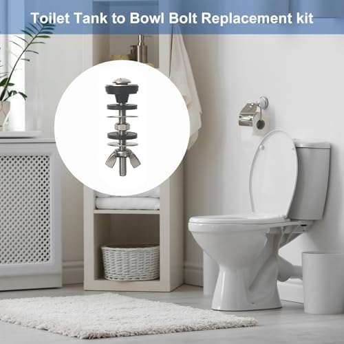 Universal Toilet Tank to Bowl Bolt Kit, Heavy Duty Toilet Tank Replacement Kit - Image 6