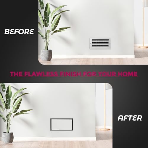 Flush Wall Vent, 6x10 Vent Cover Air Vent Cover White Wall Vent Cover - Image 5