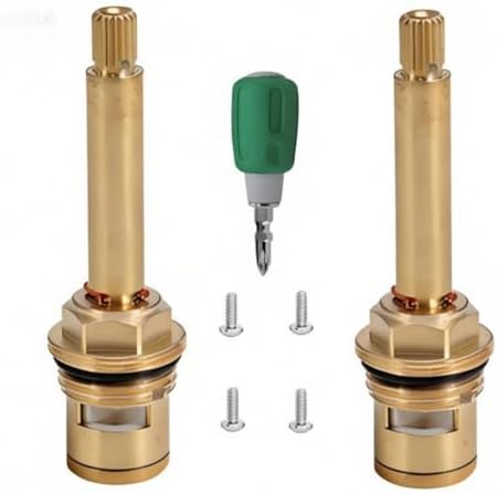 Brass Faucet Cartridge Replacement Kit M20 x 1.5 Ceramic Valve Pair by Unknown