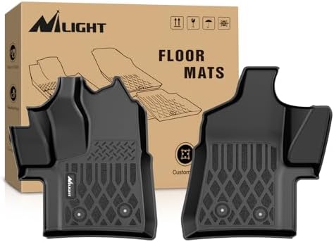 Nilight TPE Floor Mats for Ford Transit 150 250 350 350HD Vinyl Floor by Nilight