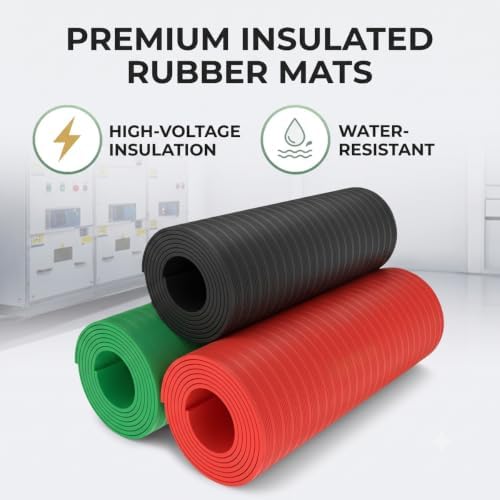 Insulating Rubber Mat for Electrical Safety Workspaces - Image 3