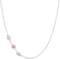 AILIN Personalized 1-8 Birth Flowers Necklaces For Women 925 Sterling Silver/Stainless Steel Dainty Custom Sideway Necklace For Mom Family Birthday Gifts For Mother Grandma