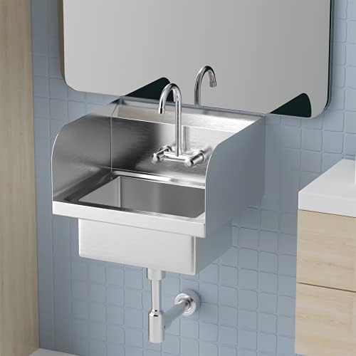 Bonnlo Upgraded Commercial Hand Wash Stainless Steel Prep/Bar Sink by Bonnlo