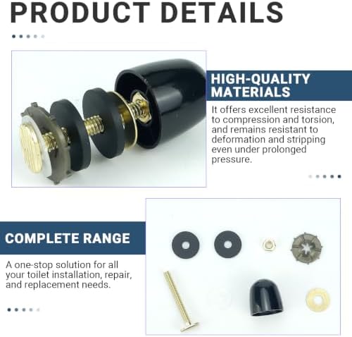 2 Pack Toilet Bolts for Floor, Toilet Flange Repair Kit Heavy Duty Toilets - Image 3