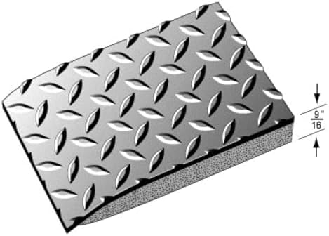 Rhino Mats DTT48GX74 Diamond Plate Anti-Fatigue Mat, 4 FT. x 74 FT. x 9/16 in. - Image 6