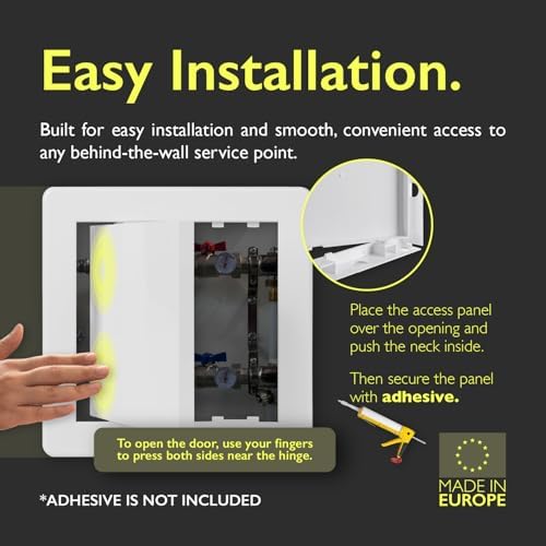 8x12 Access Panel for Drywall and Ceiling – White ABS Plastic Door Panel - Image 4