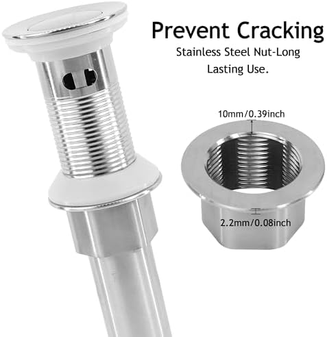 Bathroom Sink Drain, 5 Pack Drain Stopper - Image 3