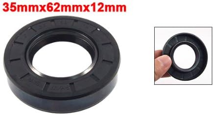 uxcell Metric Rotary Shaft Oil Seal 35x62x12mm TC Double Lips Rubber - Image 2