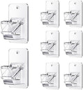 No Drill Curtain Rod Brackets, Universal Curtain Rod Holder, 8 Pack Self by EKOTTOK