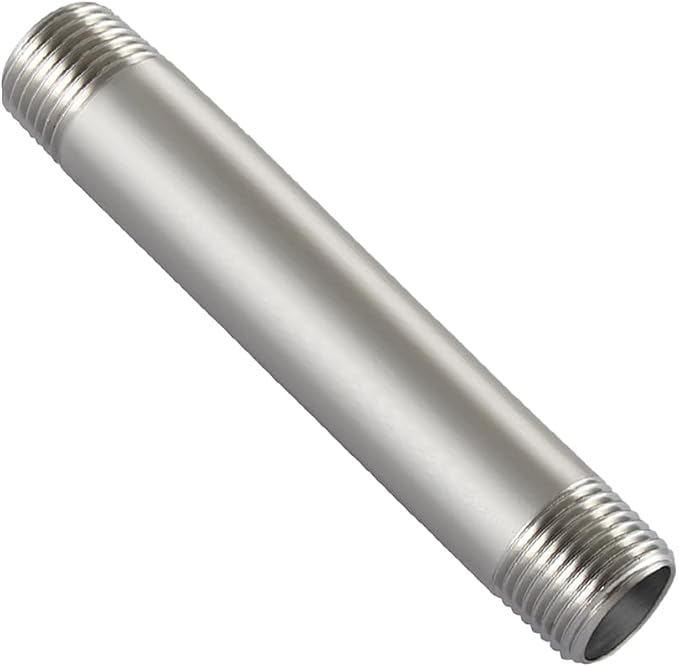 Beduan Stainless 3/4 NPT Male Threaded 12" Length Nipple Pipe Fitting | MPT by Beduan