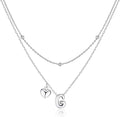 adoyi Valentines Day Gifts for Women Hers Dainty 14K Gold Plated Heart Initial Necklaces Layered Letter A-Z Pendant Necklace Stack Trendy Jewelry Birthday Valentines Day Gifts for Women Jewelry