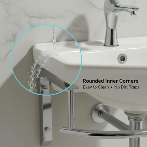 Renovators Supply Manufacturing Ridge 17 3/4 Inch Small Wall Mount Bathroom - Image 7