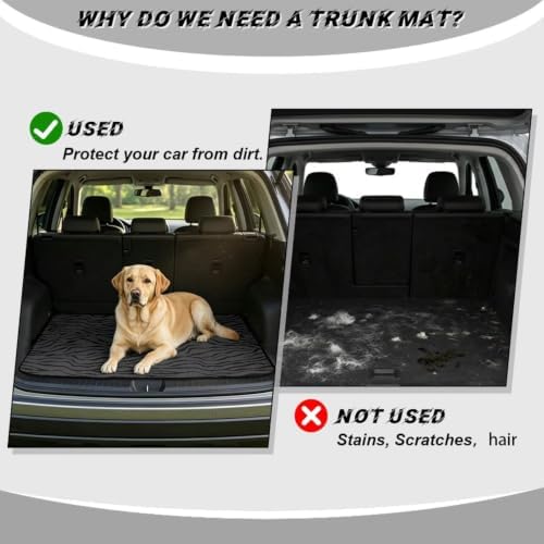 ELEQIN Car Cargo Liner, All Weather Heavy Duty Trunk Mat, Cargo Mats - Image 4