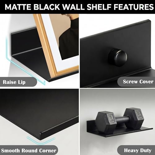 Z metnal 2 Pack 6 Inch Metal Floating Shelves - Image 6