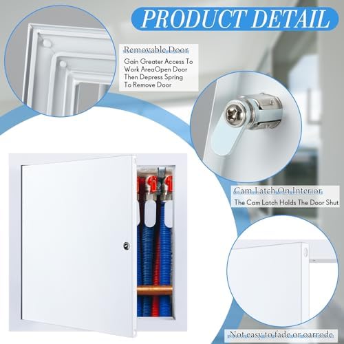 Gisafai Aluminum Access Panel for Drywall, 10 x 10 Inch - Image 6