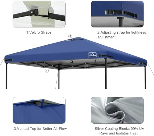 12x12 Replacement Top Pop Up Canopy Tent Cover Roof - Image 4