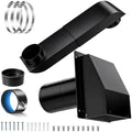 4 Inch Dryer Vent Kit with Outdoor Wall Exhaust Cover, Hooded Screen & by Ajonrkwm