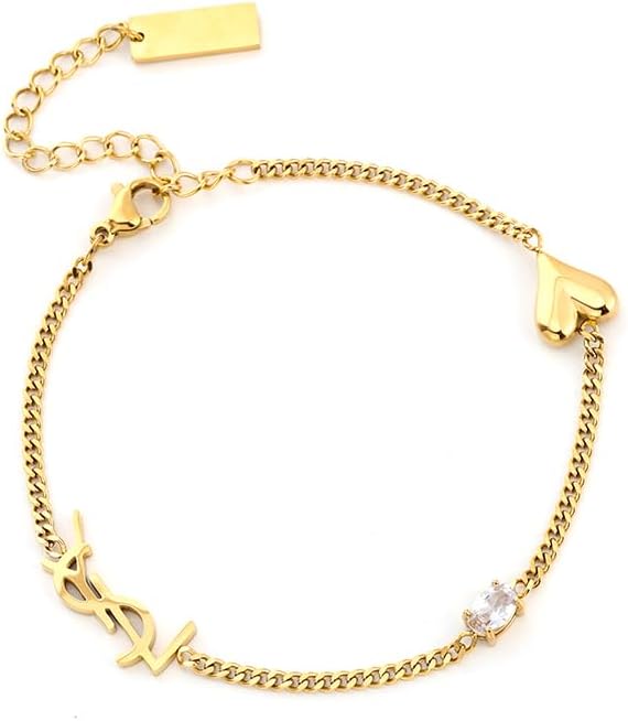 Luxury Gold bracelet for Women,18K monogram Exquisite monogram interwoven Charm Bracelet for Women Gold Jewelry Gifts